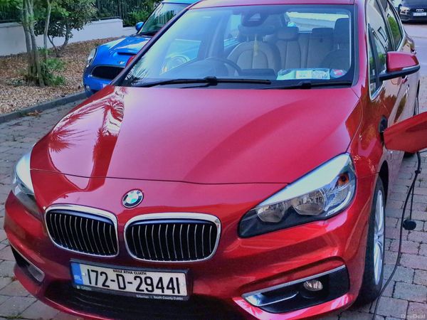 BMW 2-Series Hatchback, Petrol Plug-in Hybrid, 2017, Red