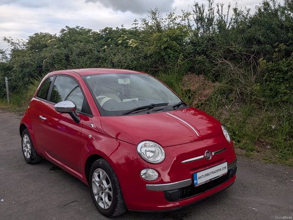 Fiat 500 Hatchback, Petrol, 2017, Red