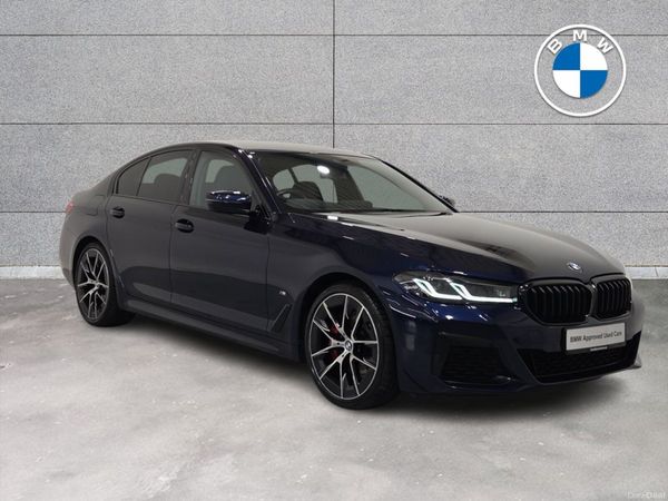 BMW 5-Series Saloon, Diesel Hybrid, 2020, Blue