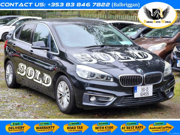 BMW 2-Series Hatchback, Petrol, 2015, Black