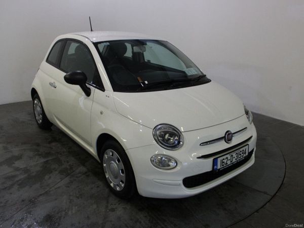 Fiat 500 Hatchback, Petrol, 2016, White