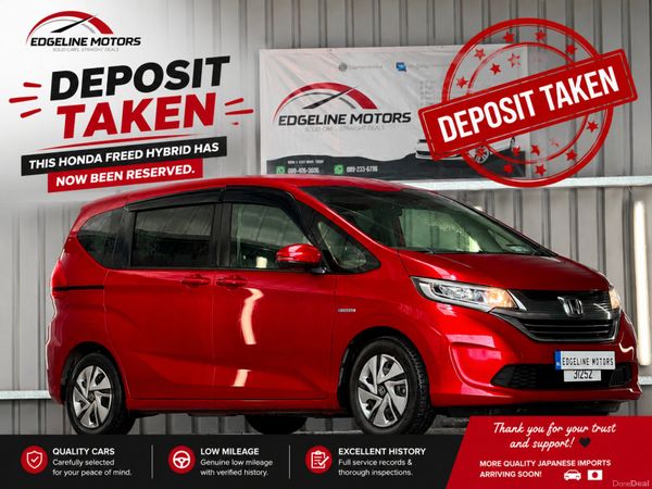 Honda Freed MPV, Petrol Hybrid, 2018, Red