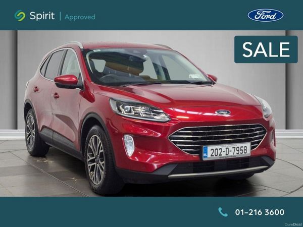 Ford Kuga SUV, Petrol Plug-in Hybrid, 2020, Red