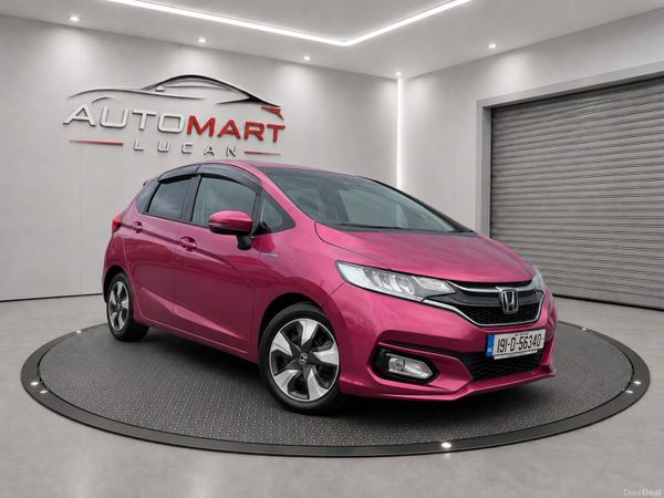 Honda Fit Hatchback, Petrol Hybrid, 2019, Red