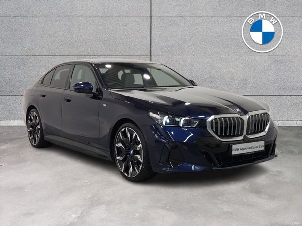 BMW 5-Series Saloon, Petrol Plug-in Hybrid, 2024, Blue