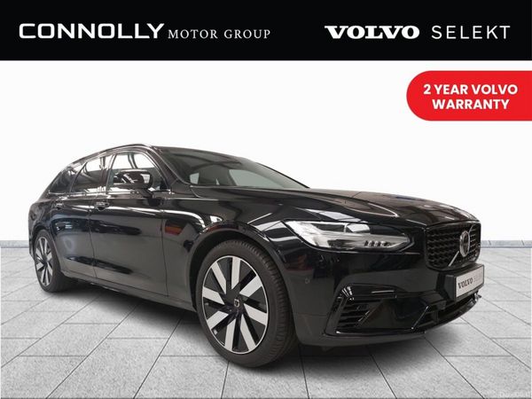 Volvo V90 Estate, Petrol Plug-in Hybrid, 2025, Black