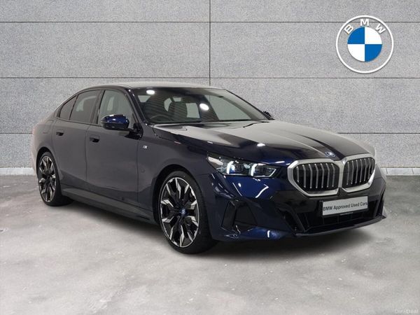 BMW 5-Series Saloon, Petrol Plug-in Hybrid, 2024, Blue