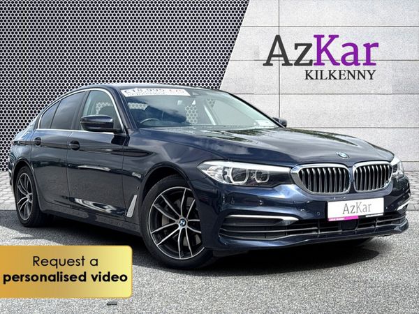 BMW 5-Series Saloon, Petrol Plug-in Hybrid, 2018, Blue