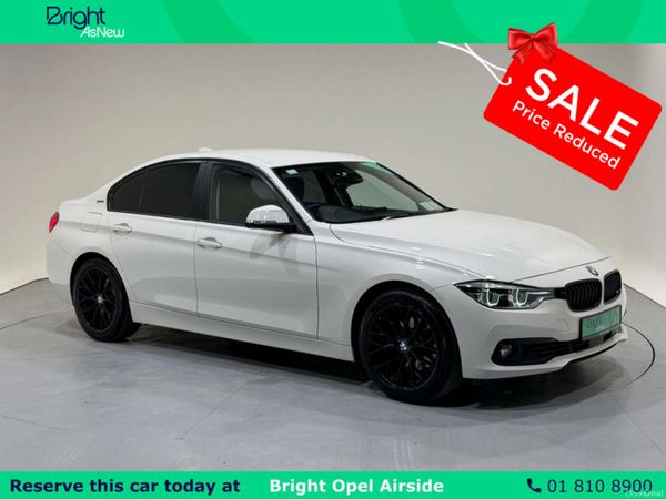 BMW 3-Series Saloon, Petrol Hybrid, 2017, White