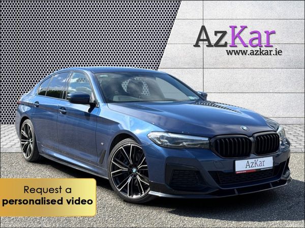 BMW 5-Series Saloon, Petrol Plug-in Hybrid, 2020, Blue