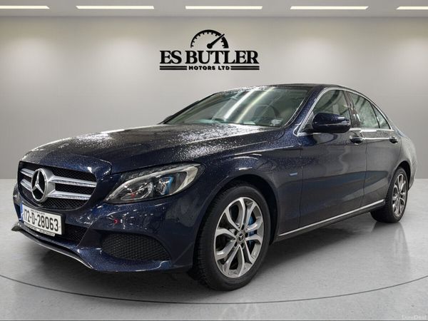 Mercedes-Benz C-Class Saloon, Petrol Plug-in Hybrid, 2017, Blue