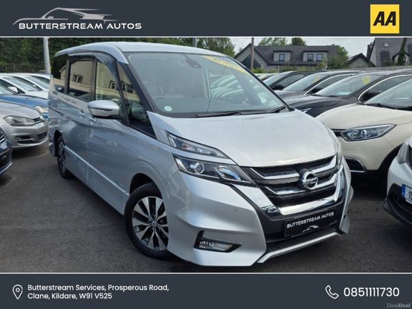 Nissan Serena MPV, Petrol Hybrid, 2017, Silver