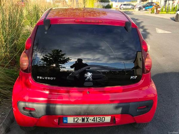 Peugeot 107 Hatchback, Petrol, 2012, Red