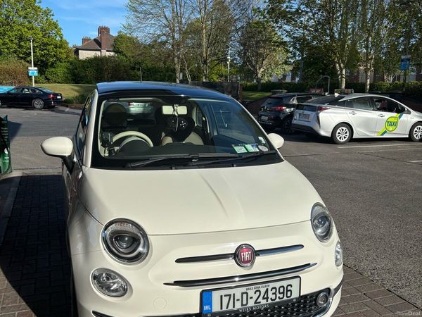 Fiat 500 Hatchback, Petrol, 2017, White