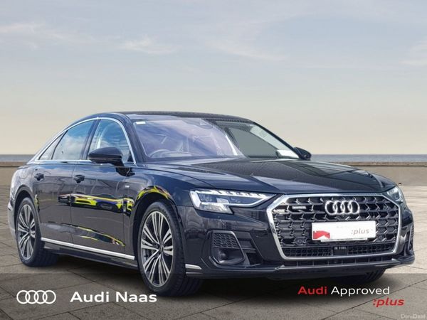 Audi A8 Saloon, Petrol Plug-in Hybrid, 2024, Black