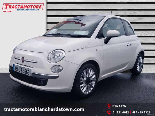 Fiat 500 Hatchback, Petrol, 2015, White