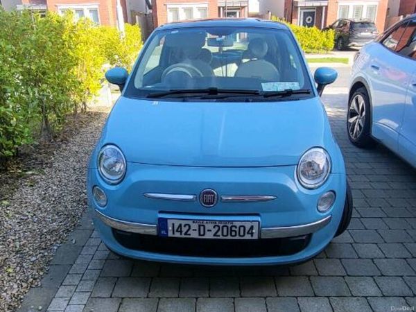 Fiat 500 Hatchback, Petrol, 2014, Blue