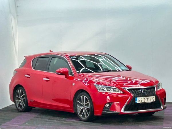 Lexus CT Hatchback, Petrol Hybrid, 2016, Red