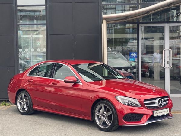Mercedes-Benz C-Class Saloon, Petrol, 2019, Red