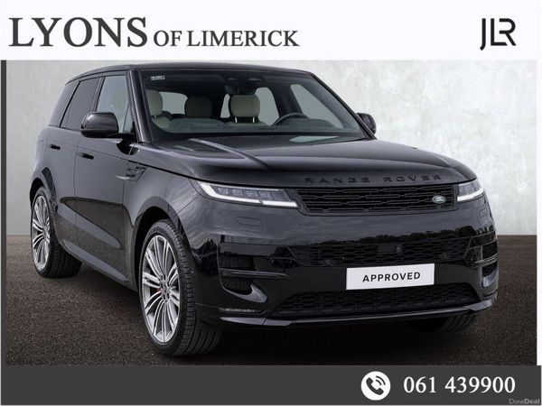 Land Rover Range Rover Sport SUV, Petrol Plug-in Hybrid, 2024, Black