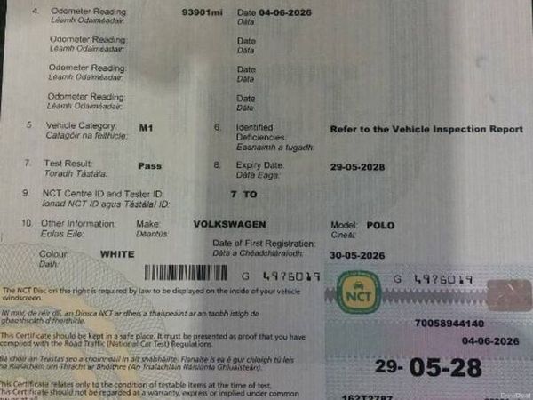 Volkswagen Polo Hatchback, Petrol, 2016, White