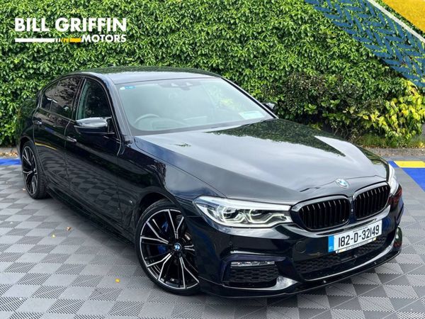 BMW 5-Series Saloon, Petrol Plug-in Hybrid, 2018, Black