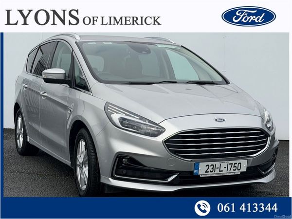 Ford S-Max MPV, Petrol Hybrid, 2023, Grey