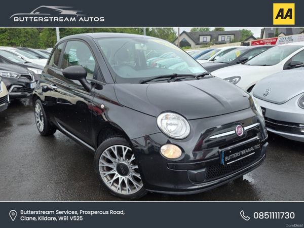 Fiat 500 Hatchback, Petrol, 2014, Black
