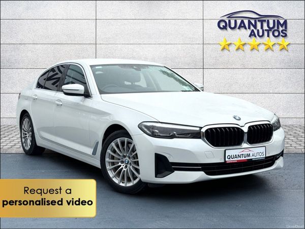 BMW 5-Series Saloon, Petrol Plug-in Hybrid, 2021, White
