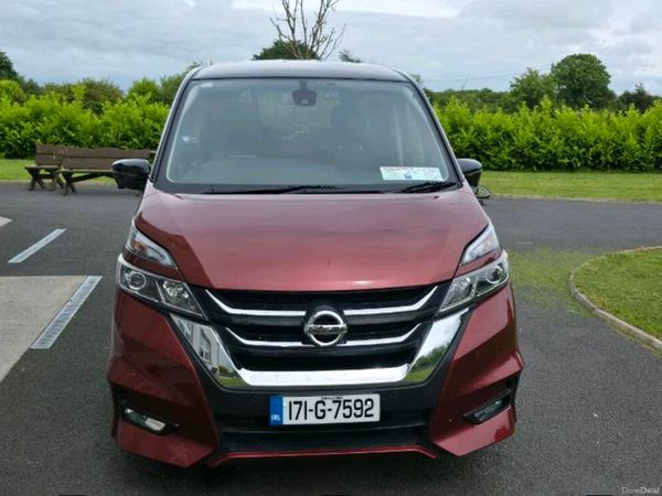 Nissan Serena MPV, Petrol Hybrid, 2017, Red