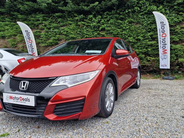 Honda Civic Hatchback, Petrol, 2016, Red