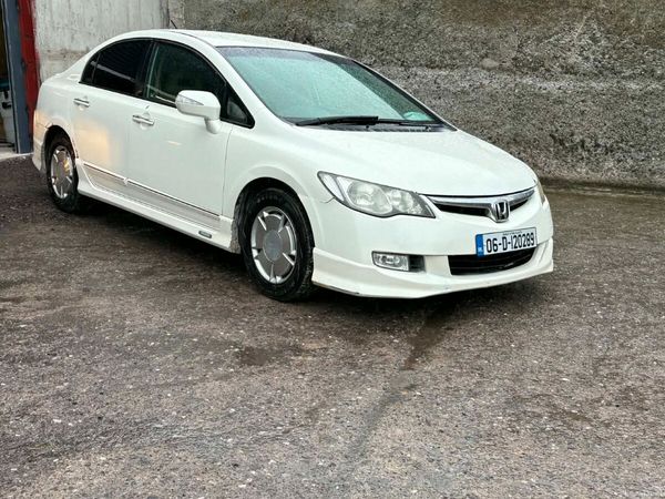 Honda Civic Saloon, Petrol Hybrid, 2006, White