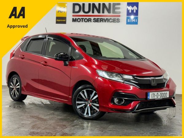 Honda Fit Hatchback, Petrol Hybrid, 2017, Red