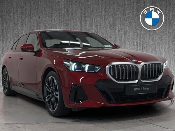 BMW 5-Series Saloon, Petrol Plug-in Hybrid, 2026, Red
