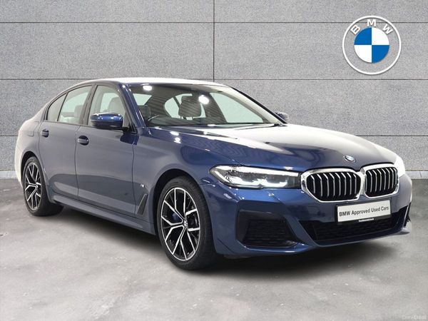 BMW 5-Series Saloon, Petrol Plug-in Hybrid, 2021, Blue