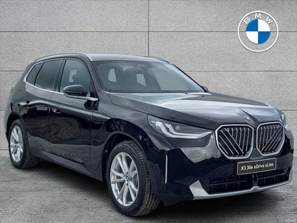BMW X3 SUV, Petrol Plug-in Hybrid, 2026, Black
