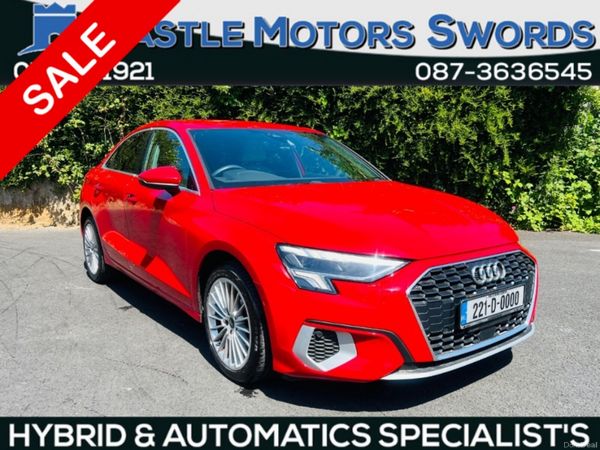 Audi A3 Saloon, Petrol, 2022, Red