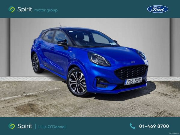 Ford Puma MPV, Petrol Hybrid, 2022, Blue