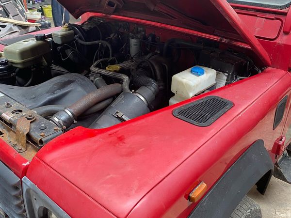 Land Rover Defender Open Lorry Only, Diesel, 1993, Red