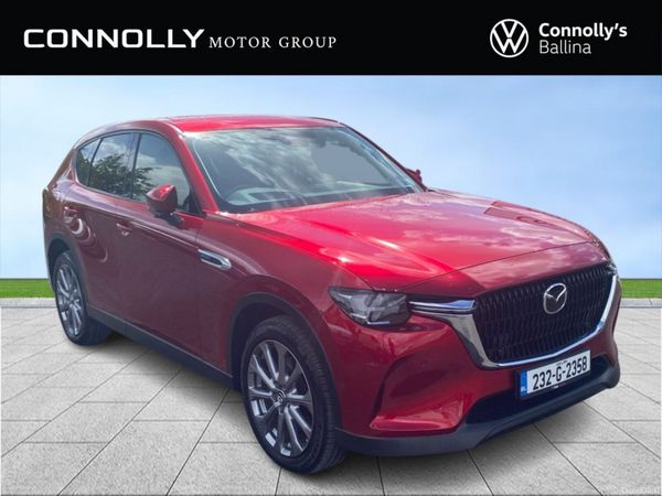 Mazda CX-60 Estate, Petrol Plug-in Hybrid, 2023, Red