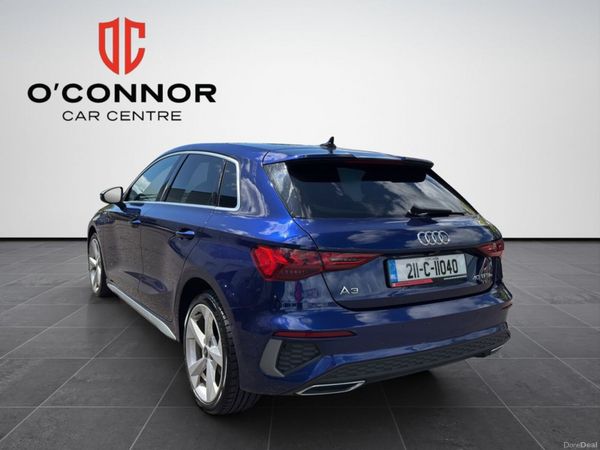 Audi A3 Hatchback, Petrol Plug-in Hybrid, 2021, Blue