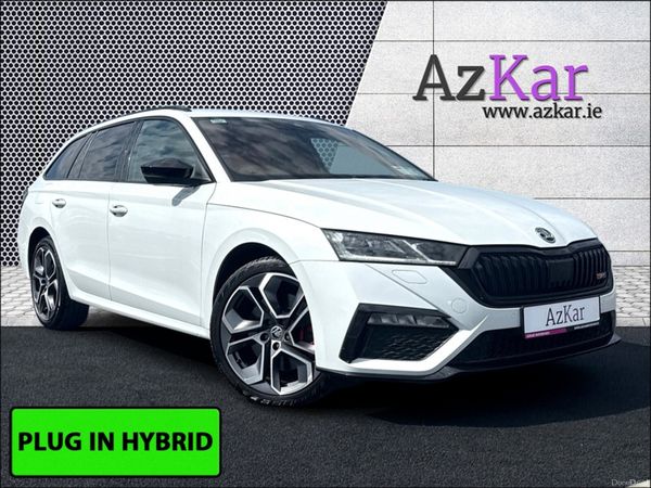 Skoda Octavia Estate, Petrol Plug-in Hybrid, 2021, White
