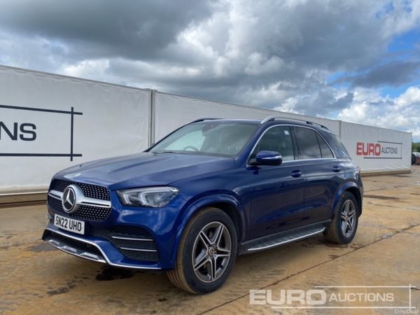 Mercedes-Benz GLE SUV, Diesel Hybrid, 2022, Blue