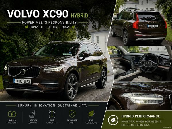 Volvo XC90 SUV, Petrol Plug-in Hybrid, 2018, Bronze