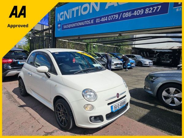 Fiat 500 Hatchback, Petrol, 2015, White