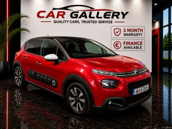 Citroen C3 Hatchback, Petrol, 2018, Red