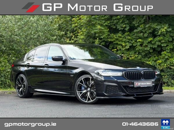 BMW 5-Series Saloon, Petrol Hybrid, 2023, Black