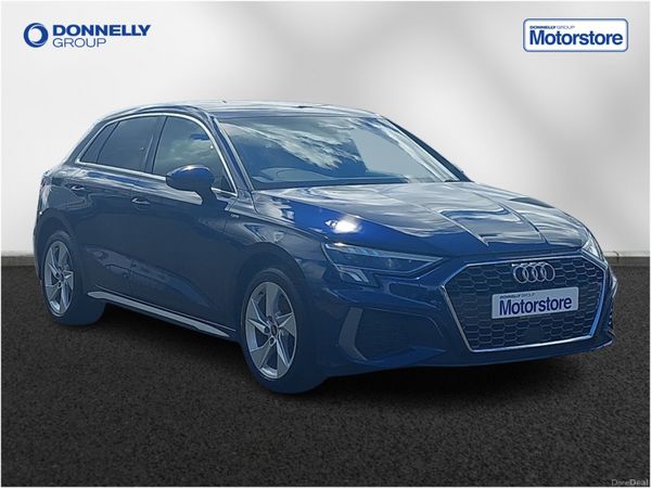 Audi A3 Hatchback, Petrol Hybrid, 2022, Blue