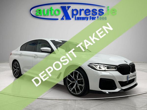 BMW 5-Series Saloon, Petrol Plug-in Hybrid, 2021, White
