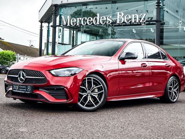 Mercedes-Benz C-Class Saloon, Diesel Hybrid, 2025, Red